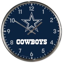 Dallas Cowboys Round Chrome Wall Clock - $1,509.65 MXN