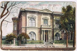 Louisiana Postcard New Orleans Archbishop&#39;s Residence 1911 Grombach Germany - £1.69 GBP