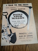 I Talk To the Trees 1951 Paint Your Wagon Sheet Music - £14.90 GBP