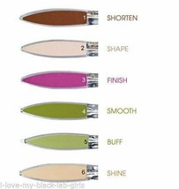 Nail File ~6 Sided File-- 6 tools in One: Shorten-Shape-Finish-Smooth-Buff-Shine - £7.79 GBP