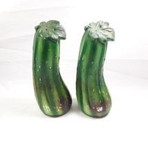 Vintage Ceramic Set of Cucumbers Salt and Pepper Shakers - £12.74 GBP