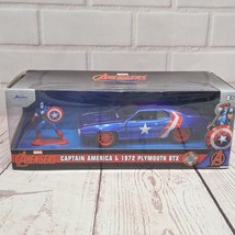 2023 Jada Toys 1972 Plymouth GTX Captain America Marvel Avengers Sealed Box - $13.46