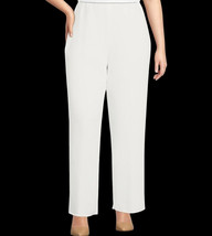 NWT Caroline Rose Women&#39;s Pants Ivory White Suzette Straight-Leg Sz XS  ... - $40.19