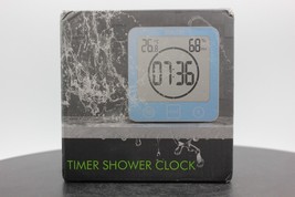 Sunsbell Green Shower Wall Clock Waterproof Digital Temperature Humidity Display - £16.41 GBP