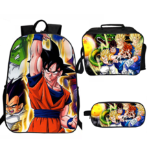 WM Dragon Ball Backpack Lunch Box Pencil Case Outdoor School Package a - £43.95 GBP