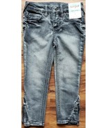 Cat &amp; Jack Brand ~ Girl&#39;s ~ Charcoal Grey Jeans with Pleated Hem ~ Size ... - $28.06 CAD