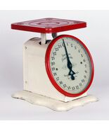 Vintage Rouge/Blanc Américain Famille Échelle Co.25 Lbs Ménage Échelle - $177.28 CAD
