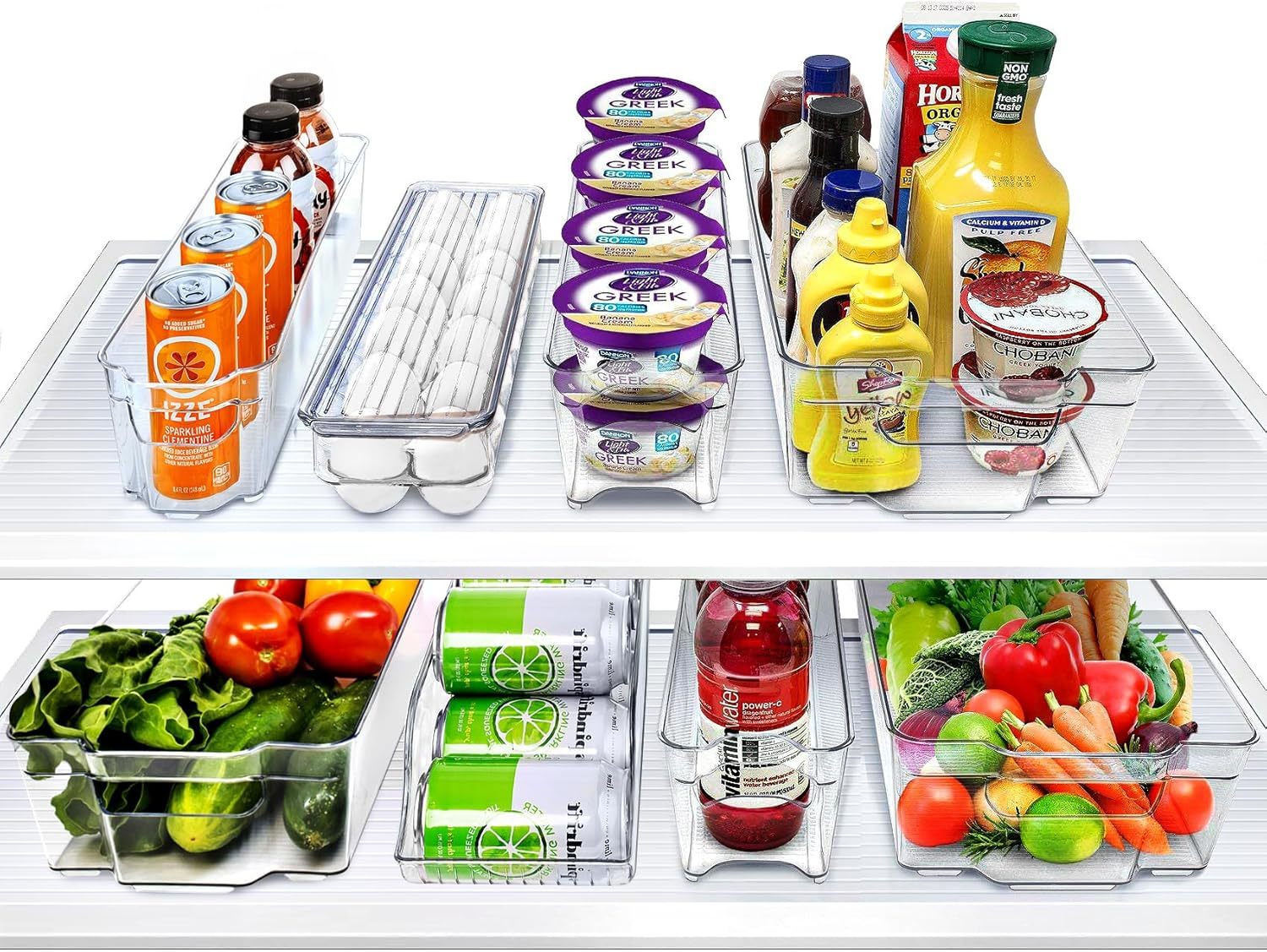 Sorbus Fridge Bins And Freezer Bins Refrigerator Organizer Stackable, Pa... - $50.97
