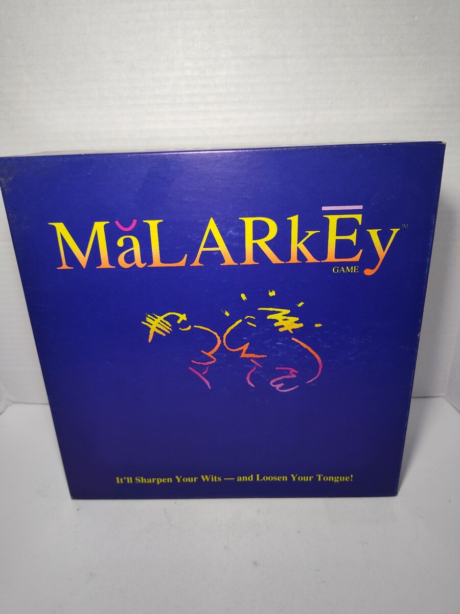 Vintage 1991 Malarkey Board Game Family Fun Bluffing Game by Parker Brot... - $17.81