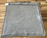 Pottery Barn Cozy Fleece Pillow Cover 22x22 Heathered Gray NWT New With ... - $21.84