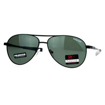 Pablo Zanetti Polarized Lens Aviator Sunglasses Classic Metal Spring Hinge - £10.31 GBP