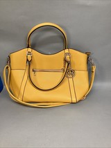Mia K. Collection Yellow Faux Leather Purse Shoulder Bag - $27.77 CAD