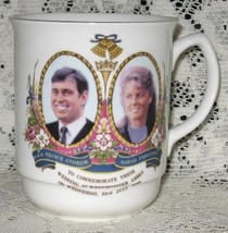 Royal Wedding Commemorative Bone China Mug-Edward &amp; Sarah-1986-England - $206.48 MXN