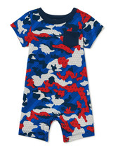 Way to Celebrate Baby Boys Camo Print Romper Size 3-6 Months - £15.61 GBP