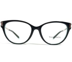 Tiffany &amp; Co. Eyeglasses Frames TF 2193 8055 Black Blue Silver Cat Eye 5... - £164.65 GBP