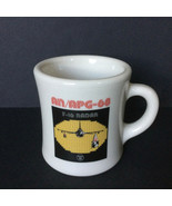 Vintage 80s Pilot&#39;s Coffee Mug AN/APG-68 F-16 Radar Fighting Falcon Cup ... - $50.93 CAD