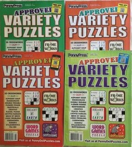 Lot of (4) Penny Press Approved Variety Puzzles Word Games Puzzle Book 2014 2018 - £20.53 GBP