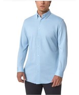 Modern Ambition Mens Shirt Blue Casual Long Sleeves Sports Button-Up Str... - $59.64 CAD