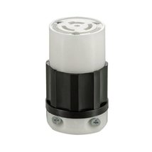 Leviton 20A 125/250V Black &amp; White Non-Grounded Locking Connector - $25.09