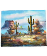 Deser Landscape 8x10 in. Stretched Canvas Acrylic Painting - £38.93 GBP