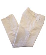 Tribal Straight Leg Jeans Womens 4 White Mid Rise Ankle Pants Stretch Denim - €18,13 EUR