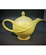 Vintage Hall Canary Yellow Teapot with Lid Made in USA, 7&quot; Tall, 10&quot; Wide - £31.13 GBP