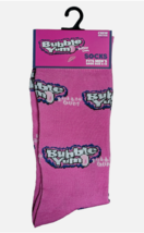Mens Crew Socks BUBBLE YUM BUBBLE GUM Pink - NWT - $5.39