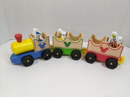 Mickey Mouse &amp; Friends All Aboard 6 Piece Wooden Train by Melissa &amp; Doug - £7.55 GBP