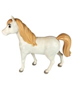 Mattel 2020 DreamWorks White Horse Figurine Blonde Mane &amp; Tail 8&quot; Tall H... - $11.30