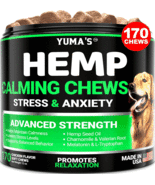 Hemp Calming Chews for Dogs, 170 Shot Chews for Anxiety, Stress &amp; Barkin... - $27.58