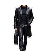 Lambskin Stylish Soft Fit New Men Trench Coat Black Fashionable Leather ... - $3,098.90 MXN+