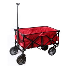 220 Lb Folding Beach Outdoor Wagon Cart Collapsible Utility Garden Shopping Cart - £79.92 GBP
