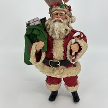 VTNG Clothtique 6” Santa Claus Bag Of Toys Ornament Made-Taiwan Republic... - $367.50 MXN