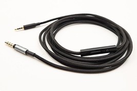 Nylon Audio Cable With Mic For Creative Hitz WP380 Aurvana PLATINUM/GOLD - £15.77 GBP