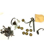 Antique Brass Drawer Knobs Accessories Lot of 16 + Replacement Handles F... - £24.77 GBP
