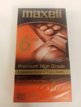 Maxell Premium High Grade T-120 VHS Blank Video Cassette 2/ 4 / 6 Hour Brand New - £6.28 GBP