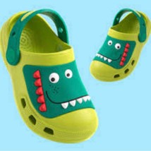 Children Territory kids slipper Dinosaur rubber water shoes sandals size 2 - £17.33 GBP