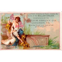Miller Organ Trade Card Antique Advertising Victorian Instrument Lebanon PA - £22.48 GBP