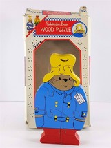 Paddington Bear Wood Puzzle Teaches Colors and Numbers An Eden Gift - £5.92 GBP