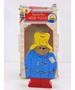 Paddington Bear Wood Puzzle Teaches Colors and Numbers An Eden Gift - £5.81 GBP
