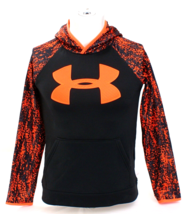 Under Armour Storm Orange &amp; Black Hooded Pullover Hoodie Youth Boy&#39;s M NWT - $74.24
