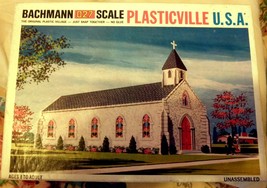 HO Train  Plasticville  -Backmann - Plasticville Church - $12.00