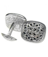 Gerochristo 7080  - Sterling Silver Medieval-Byzantine Cross Cufflinks  - £267.44 GBP