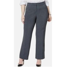 JM Collection Womens Plus 16W Rockport Gray Curvy Fit Straight Leg Pants... - $29.39