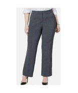 JM Collection Womens Plus 16W Rockport Gray Curvy Fit Straight Leg Pants... - $29.39