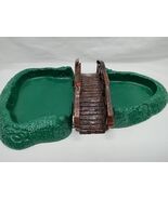 *Needs Repair* Plasticville Water Pond Under A Bridge Village Town Acces... - $15.45 CAD