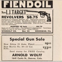 1937 Print Ad I.J. Target .22 9-Shot Revolvers Wineholt Woodbine,Pennsylvania - £5.18 GBP