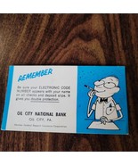 Vintage Oil City National Bank Pennsylvania Card - $949.39 MXN