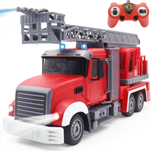 9 CH Remote Control Fire Truck, Rc Fire Truck Toy, Fire Truck with Light... - €85,70 EUR