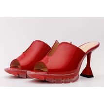 The Caratal Red Patent Leather Women Sandal image 2